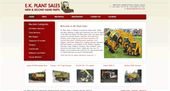 Desktop Screenshot of ekplantsales.com